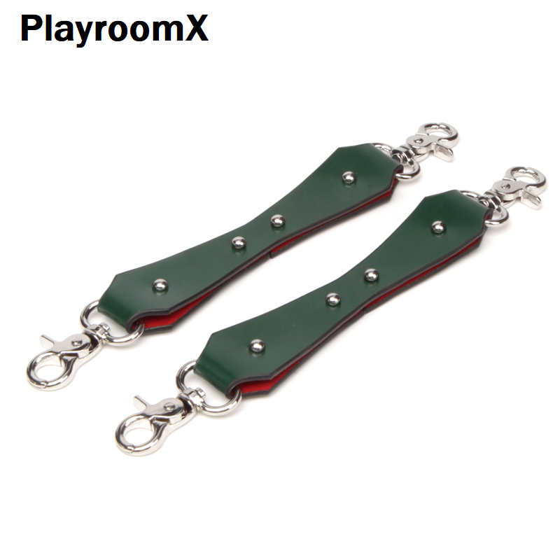 Deluxe Leather Cuff Bondage Set, Christmas Edition